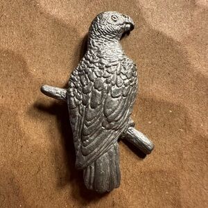 George G. Harris Pewter African Gray Pin